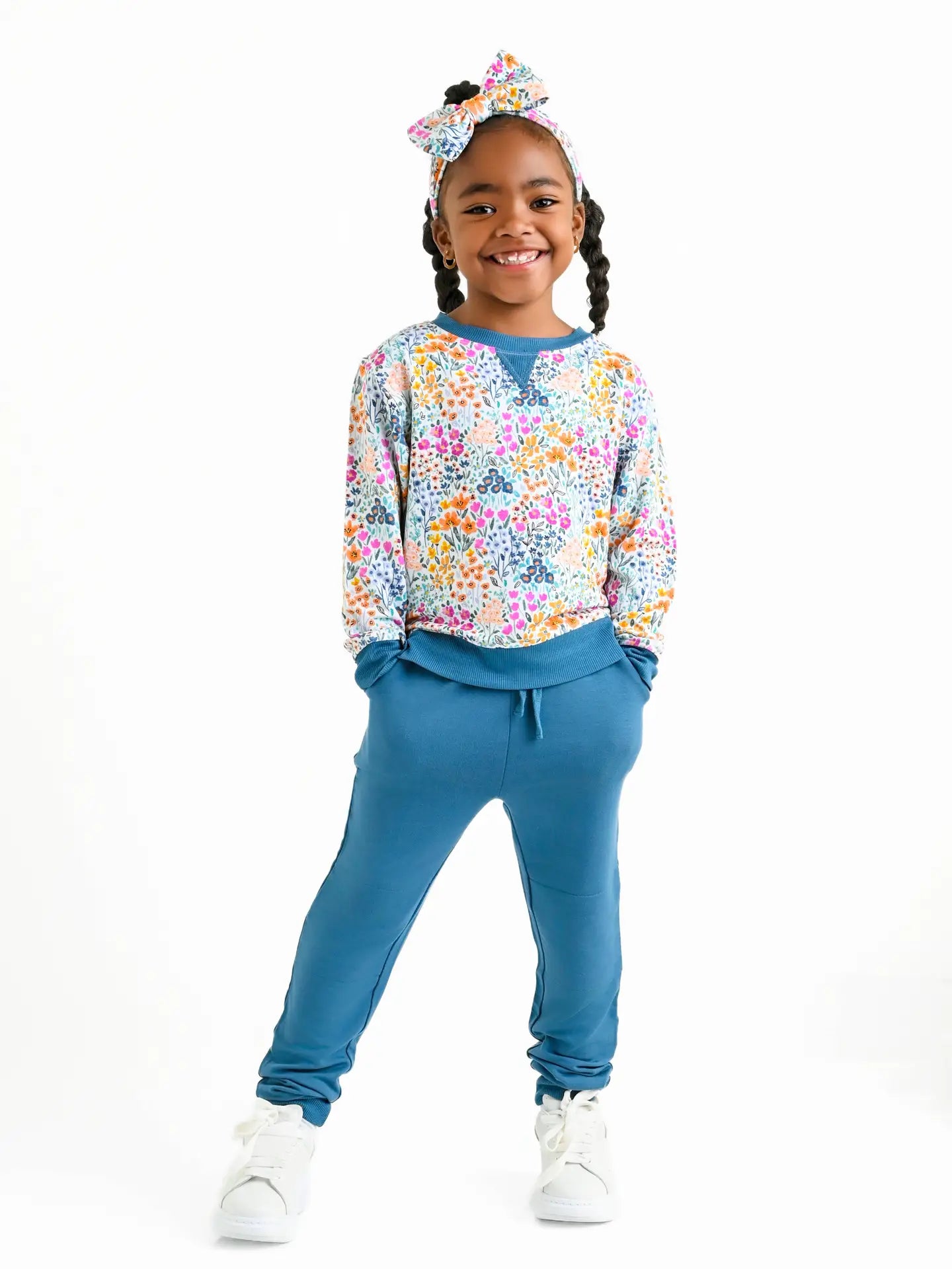 Whispering Wildflowers Kids’ Jogger Set