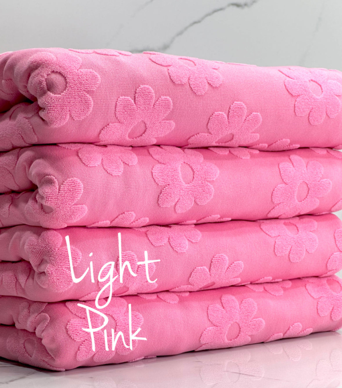 Light Pink Towel Scrunchie
