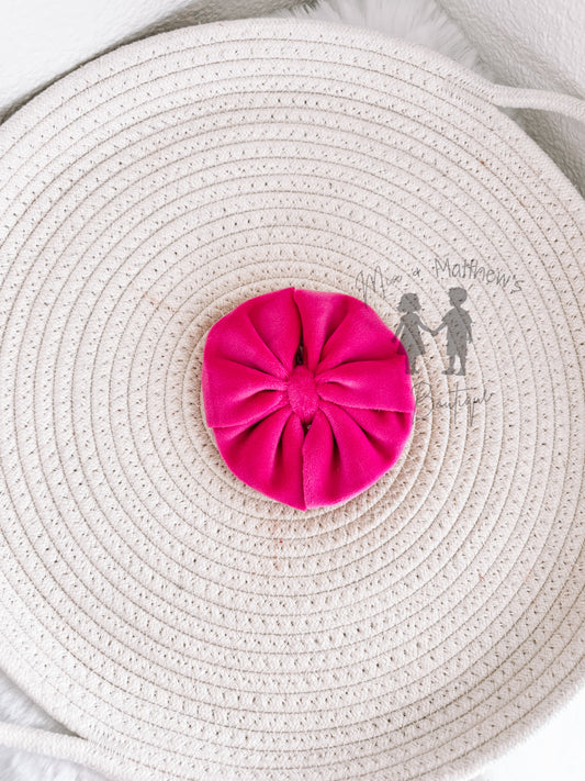 Fuschia Plushy Velvet Headwrap
