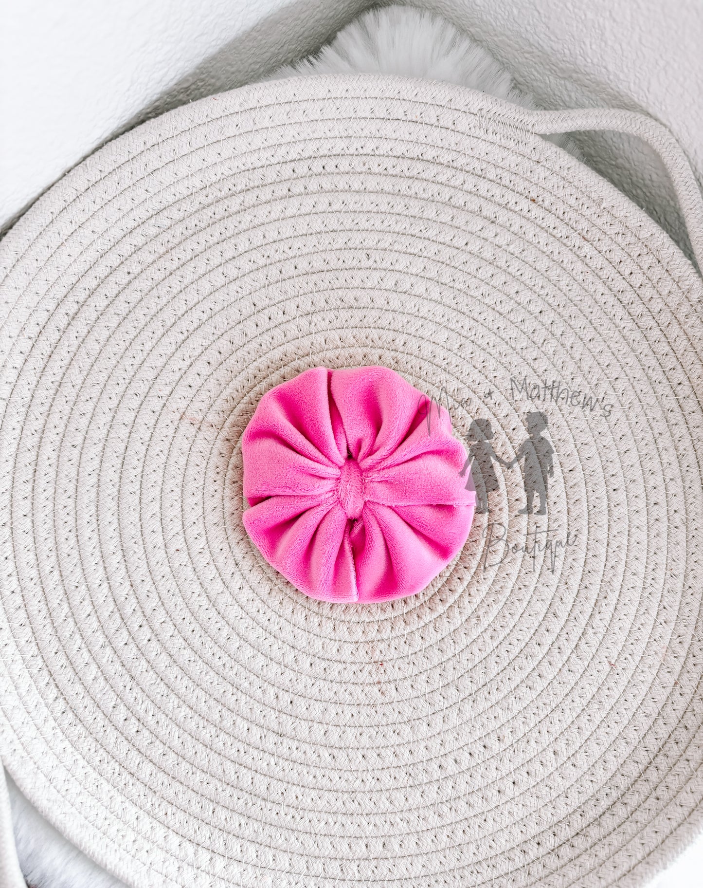 Bubblegum Pink Plushy Velvet Headwrap